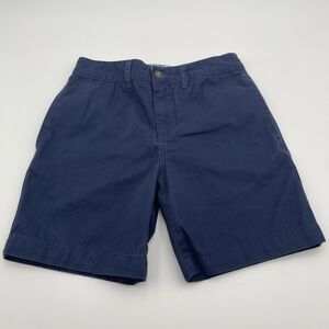 Chaps Boys Navy Blue Flat Front Shorts Size 10